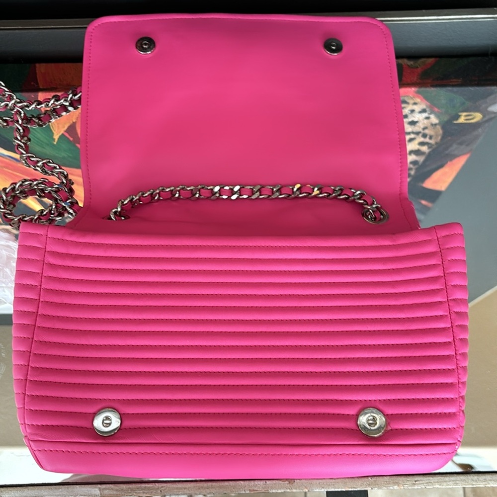 Moschino Couture 1 Milano Barbie Pink Biker Jacket Bag - never Used - Picture 7 of 16